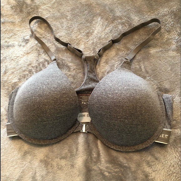 Tommy Hilfiger Other - Tommy Hilfiger Racer Back Micro Push-up Bra Gray